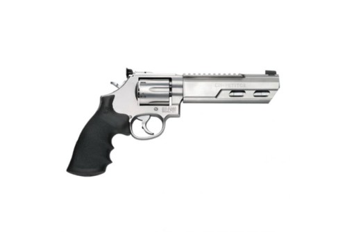 Smith & Wesson Performance Center Model 686 Competitor 6" Weighted Barrel Large .357 Mag/.38 S&W Spl +P Revolver, Matte Silver - 170319