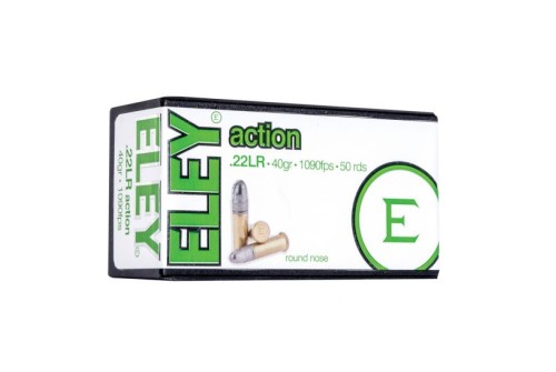 Eley Ammunition Eley Action Rimfire Ammo .22 LR 40gr RN 1090 fps 50/ct, EQ03200