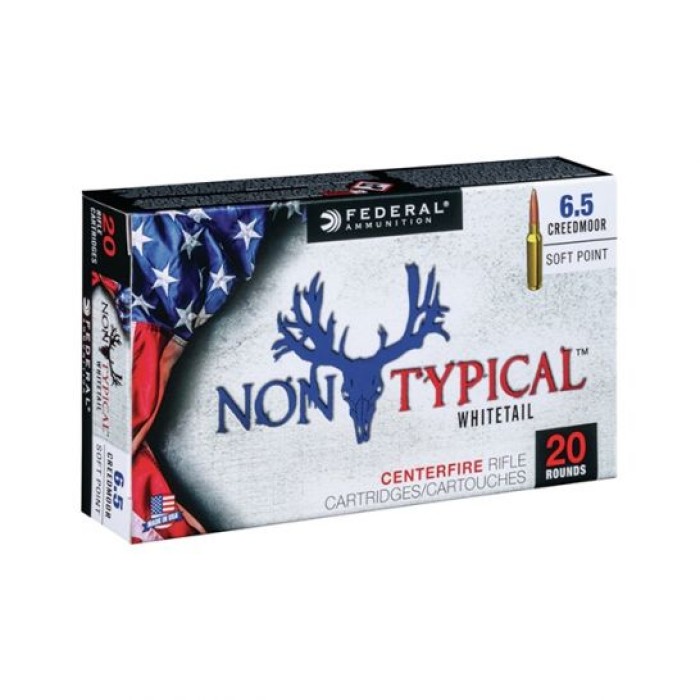 Federal 6.5 Creedmoor 140gr Non-Typical Whitetail Centerfire Rifle Ammunition, 20 Rounds - 65CDT1