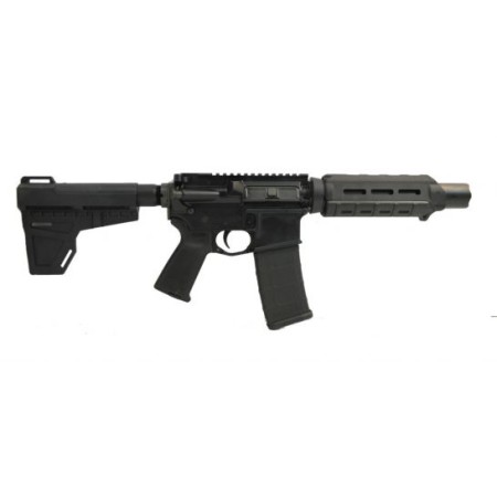 PSA PA-15 7u201d Nitride Pistol Length 5.56 NATO Shockwave Marauder AR-15 Pistol, Black