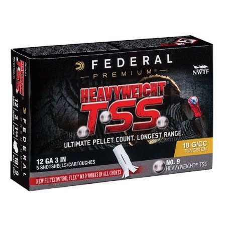 Federal Premium Heavyweight TSS 12 GA #9-Shot 5-Rounds 3"