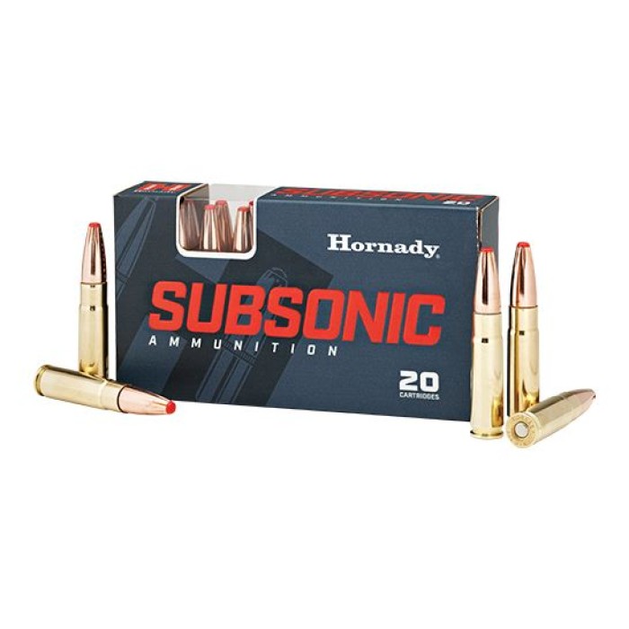 Hornady Subsonic 300 Blackout 190gr SUB-X 20rds Ammunition - 80877