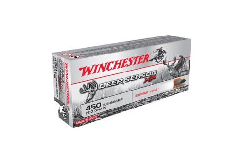 Winchester .450 Bushmaster 250gr Deer Season XP Rifle Ammunition, 20 Rounds - X450DS