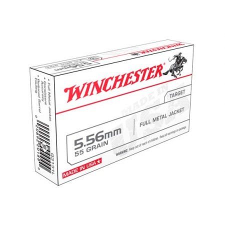 Winchester 5.56X45MM, 55gr, FMJ - 20 Rounds [MPN: Q3131KY]