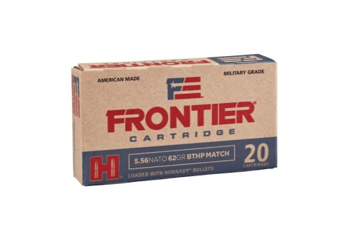 Hornady Frontier 5.56 Nato 62gr BTHP Match 20 Rounds Ammunition - FR300