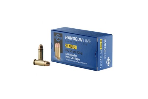 Prvi Partizan .25 Auto FMJ 50 gr 50 Rounds Ammunition - PPH25