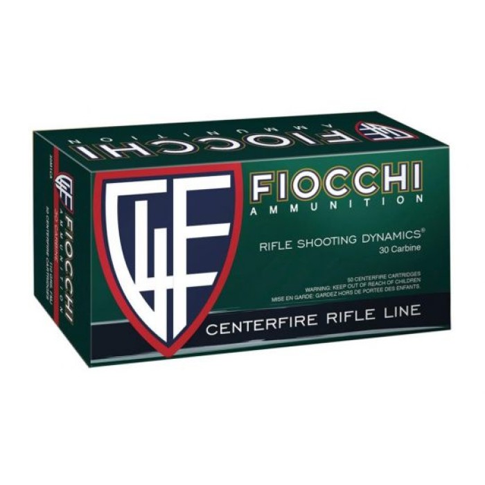 FIOCCHI Shooting Dynamics .30 Caliber 110Gr FMJ 50rd Box Rifle Ammo (30M1CA)