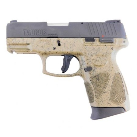 TAURUS G2C 9MM BLK/FDE SPLATTER 12+1 1-G2C931-SPFDE