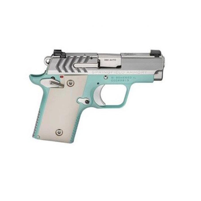 Springfield 911 380Acp 2.7''Bbl 6Rd Tiffany Blue/Ss PG9109VBS 706397925918