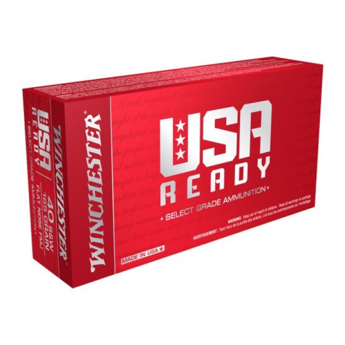 Winchester USA Ready .40 S&W 165 gr 50 Rounds Ammunition - RED40