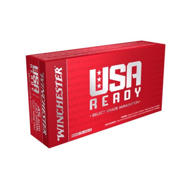 Winchester USA Ready .45 ACP 230 gr 50 Rounds Ammunition - RED45