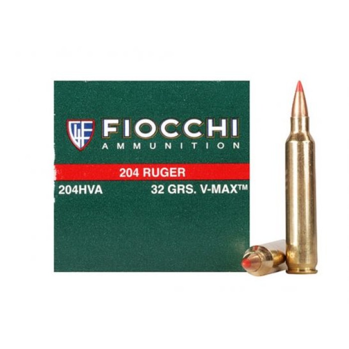 Fiocchi Extrema .204 Ruger 32 gr VMAX 50 Rounds Ammunition - 204HVA