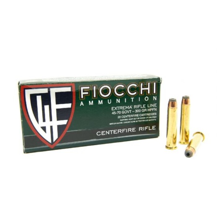 Fiocchi .45-70 Government 405 gr LRNFP 20 Rounds Ammunition - 45-70A