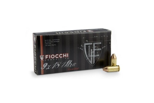 Fiocchi Specialty 9x18mm Ultra 100 gr 50 Rounds Ammunition - 9X18