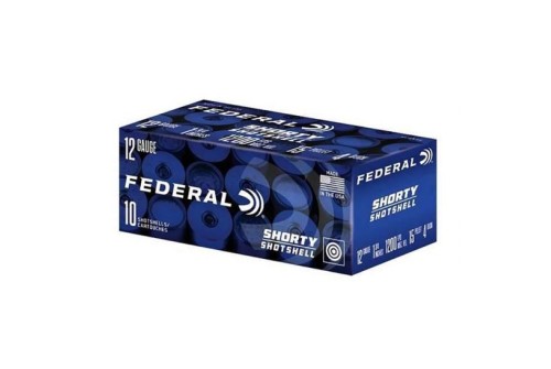 Federal 12 GA 1.75" #4 Buckshot 10 Rounds Shorty Shotshells - SH129 4B