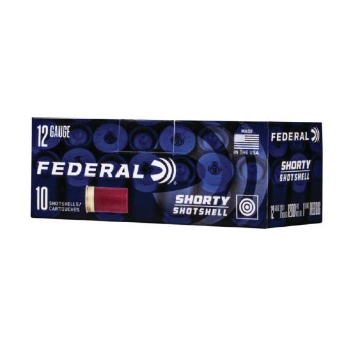 Federal 12 GA 1.75" 1 oz. Rifled Slug 10 Rounds Shorty Shotshells - SH129 RS