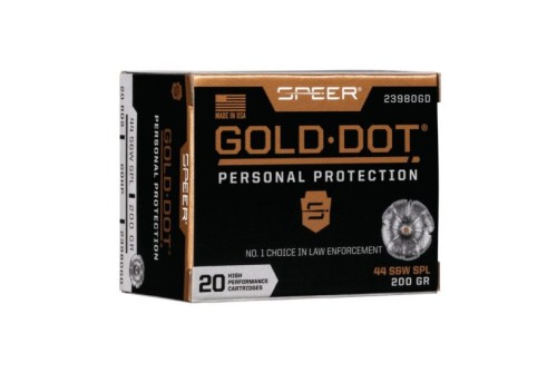 Speer Gold Dot Personal Protection .44 S&W Spl 200 gr 20 Rounds Ammunition - 23980GD