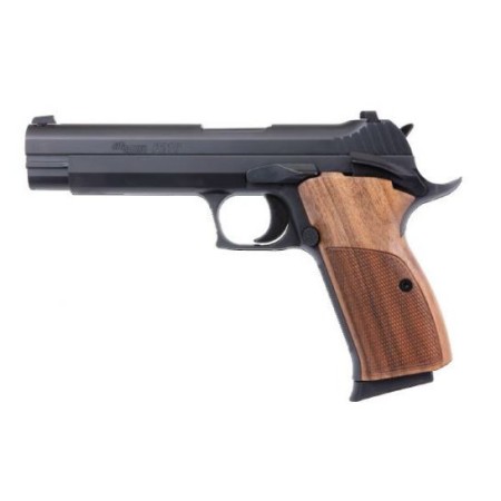 Sig Sauer P210 Standard 9mm Pistol, Black w/ Walnut Grips - 210A-9-B