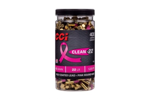 CCI Clean 22 Pink 40 Gr LRN 400 Rounds Ammunition - 955CC