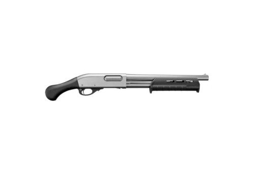 Remington 870 Tac-14 Marine Magnum 12 GA Pump Shotgun, Electroless Nickel-Plated Receiver - 81312