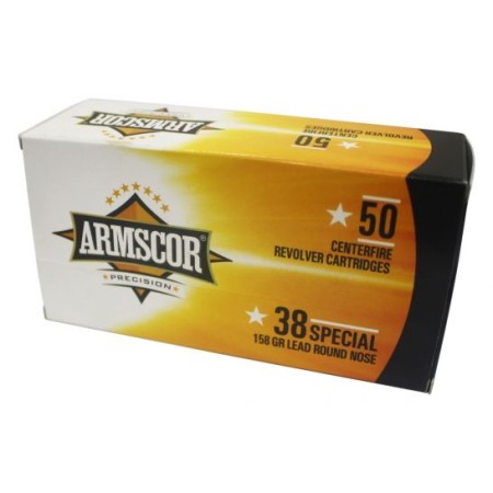 Armscor Centerfire Handgun Brass .38 SPL 158-Grain 50-Rounds RNFP