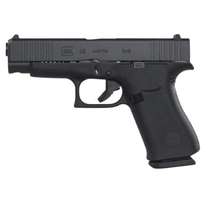 Glock G48 Black Compact 9x19mm Pistol - PA4850701