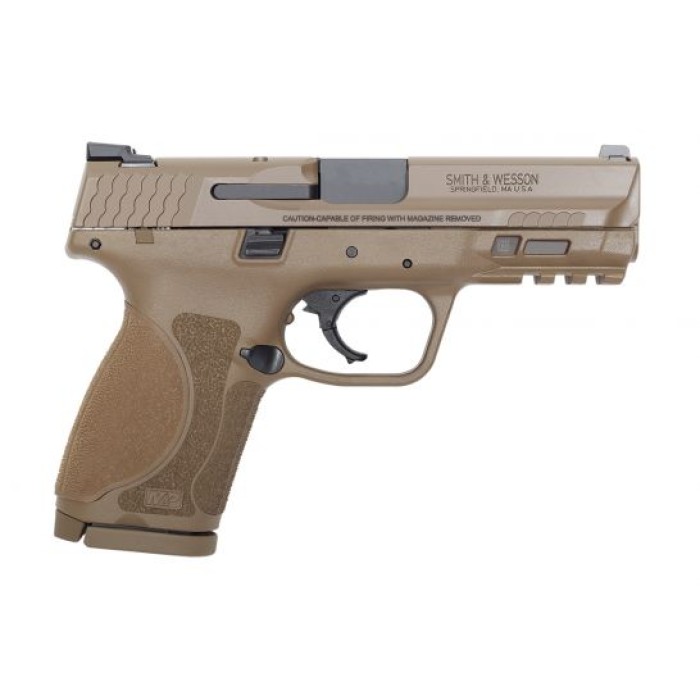 Smith & Wesson M&P 9 M2.0 Compact 9mm Luger 4in FDE Pistol - 15+1 Rounds