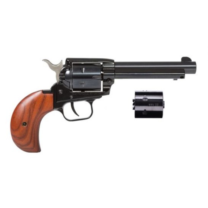 Heritage Rough Rider Bird Head .22 LR/.22 WMR Revolver 4.75", Black - RR22MB4BH