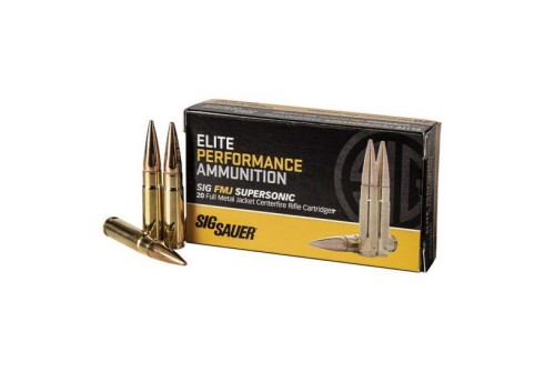 Sig Sauer Elite Ball 125 gr FMJ .300 Blackout Ammo, 20/box - E300B1-20