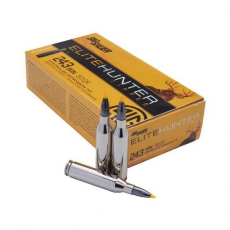 Sig Sauer Elite Hunter Tipped 90 gr EHTG .243 Win Ammo, 20/box - E243TH2-20