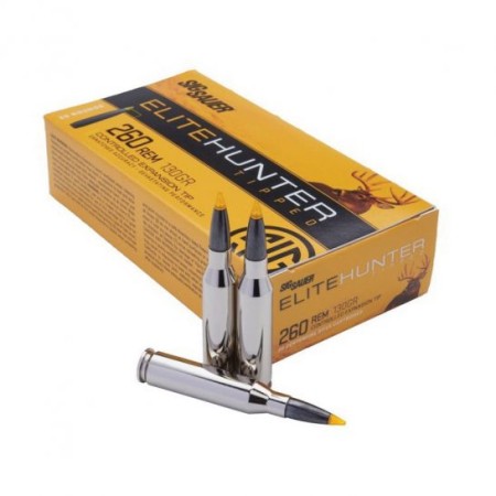 Sig Sauer Elite Hunter Tipped 130 gr EHTG .260 Rem Ammo, 20/box - E260TH1-20