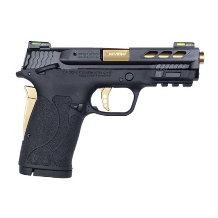 S&W Performance Center M&P380 Shield EZ .380 ACP Pistol, Gold Barrel - 12719