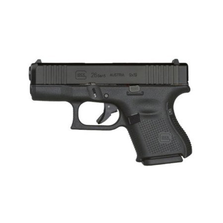 Glock G26 Gen5 9mm Pistol, Black - UA265S201