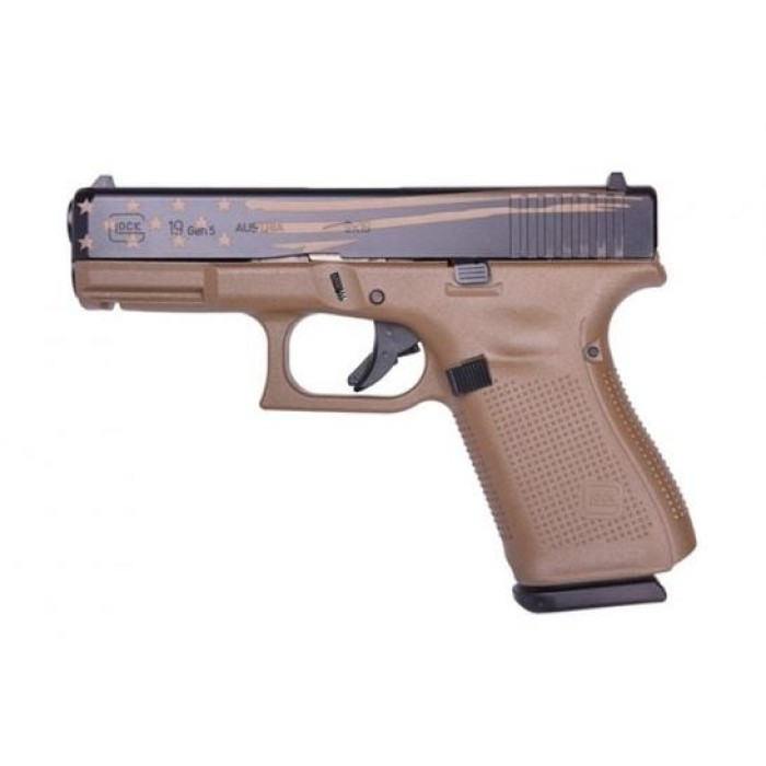 GLOCK G19 G5 FDE 9MM 15+1 4.0" FLAG PA1950203DEDF