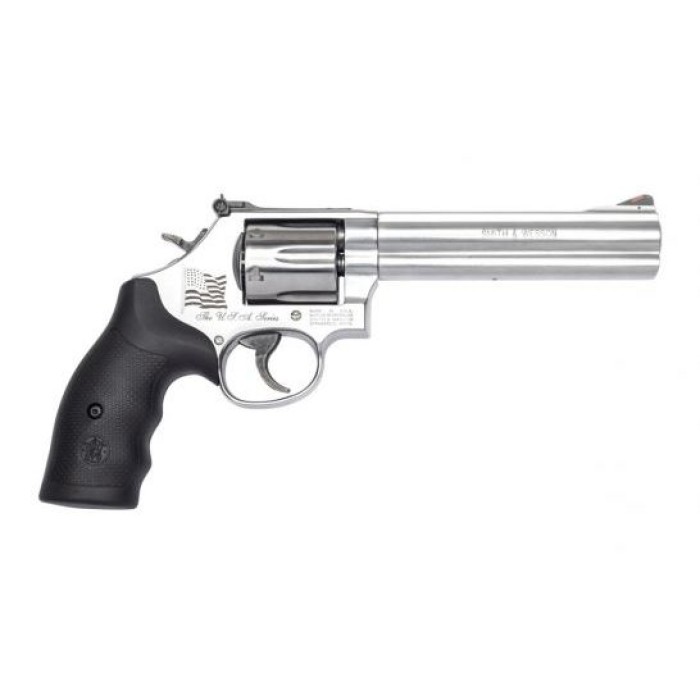 SMITH & WESSON 686 357MAG USA SERIES 6 MATTE SS SYN GRIP 6RD 13184