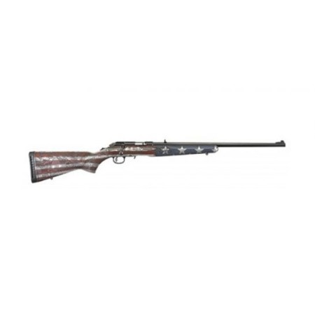 Ruger 17 HMR American Bolt Action Rifle, Red/White/Blue - 8386