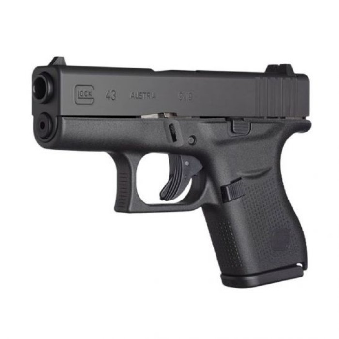 Glock G43 9mm Pistol w/ Night Sights, Black - PN4350701