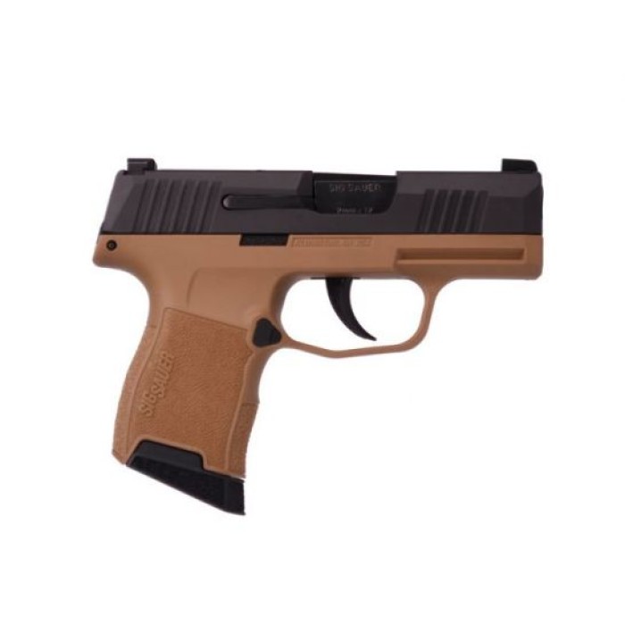 SIG Sauer P365 9mm Pistol 10rd 3.1", Black/FDE - 365-9-BXR3-VP