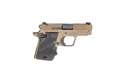 Springfield 911 9mm 7rd 3" Pistol, Desert FDE w/ Hogue Grips - PG9119FH