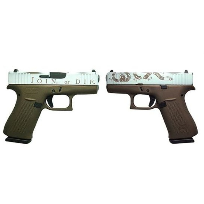 Glock 43X 9mm Luger 3.41in Join or Die Cerakote Pistol - 10+1 Rounds