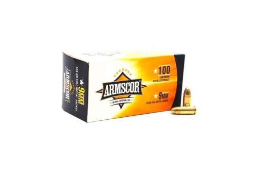 Armscor 9mm 124gr FMJ Ammunition 100 Rounds - 50445