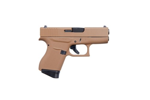 Glock G43 9mm 6rd 3.39" Pistol, FDE - ACG-00825