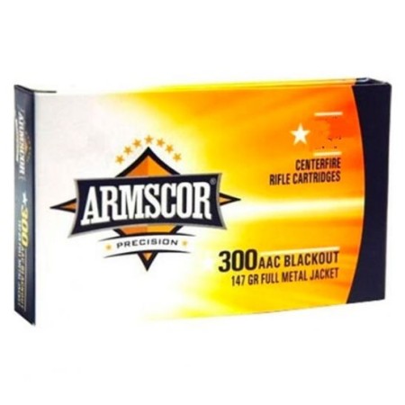 Armscor Precision .300 BLK Ammo 147 Grain FMJ 100rds