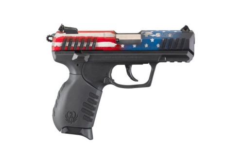 Ruger SR22 .22lr 10rd 3.5" Pistol, American Flag Slide - 3642