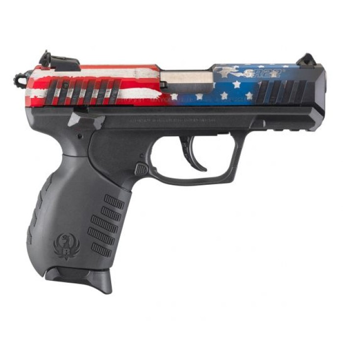 Ruger SR22 .22lr 10rd 3.5" Pistol, American Flag Slide - 3642