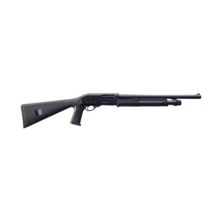 EAA Churchill 5rd 18.5" 12 Gauge Pump Action Shotgun, Black - 111375