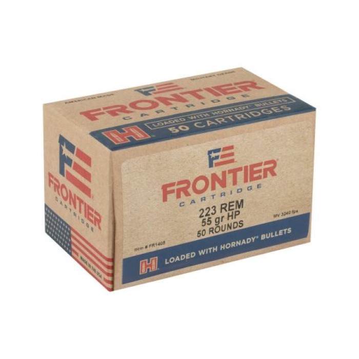 Hornady Frontier 55gr HP Match .223 Rem Ammo, 50rd - FR1405