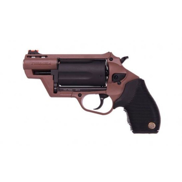 Taurus Judge Public Defender 5rd 2" 410 Bore / 45 Colt Revolver, Brown/Black- 2-441021B