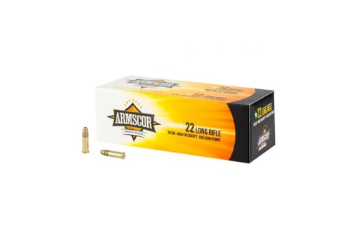 Armscor 36gr High Velocity HP 22LR Ammo, 50rd - 50015PH