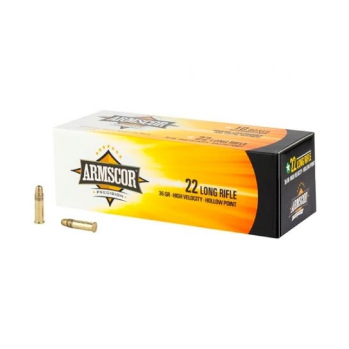 Armscor 36gr High Velocity HP 22LR Ammo, 50rd - 50015PH